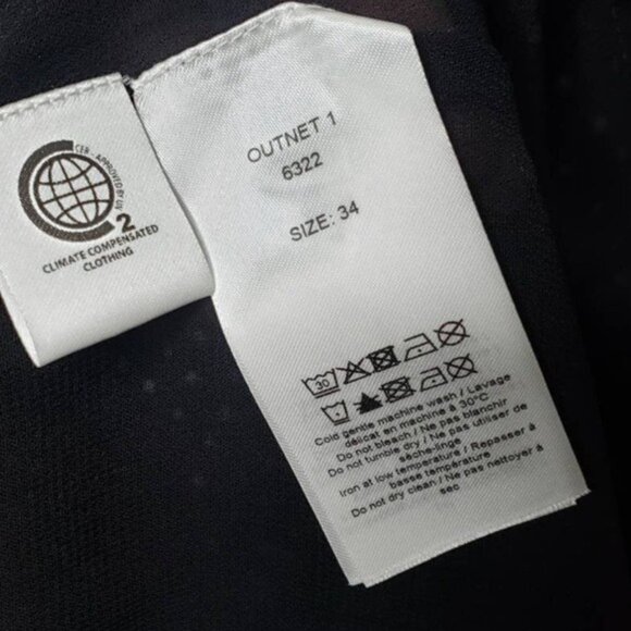 GANNI The Vikki Shirred‎ Printed Chiffon Midi Dress with Pockets - Black - Picture 10 of 12